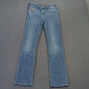 Rock & Roll Jeans Kids 18R Blue Regular Fit Bootcut Boys Jeans Cowboy Western